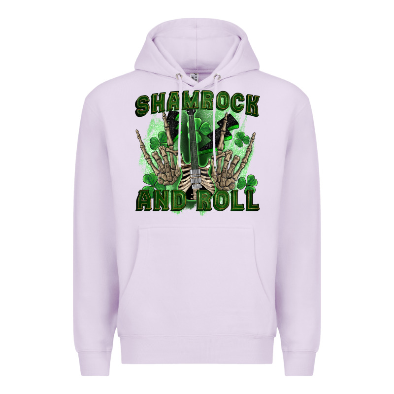 Shamrock And Roll Premium Hoodie by FaDigitalArtStudio | Teevron
