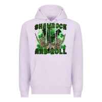 Lilac shamrock and roll Premium Hoodie - FaDigitalArtStudio