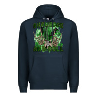 Navy shamrock and roll Premium Hoodie - FaDigitalArtStudio