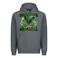 Rock shamrock and roll Premium Hoodie - FaDigitalArtStudio