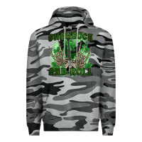 Slate Camo shamrock and roll Premium Hoodie - FaDigitalArtStudio