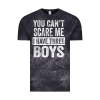 Cloud Black You Can't Scare Me I Have Three Boys Funny Sons Mom Dad Gift Vintage Tee - DesignPulse