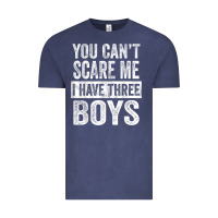 Vintage Denim You Can't Scare Me I Have Three Boys Funny Sons Mom Dad Gift Vintage Tee - DesignPulse