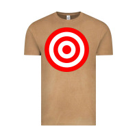 Vintage Camel bullseye target red & white rings target Vintage Tee - DesignPulse