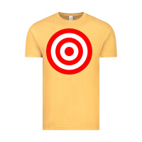 Vintage Mustard bullseye target red & white rings target Vintage Tee - DesignPulse