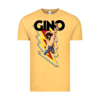Vintage Mustard Gino time basketball Vintage Tee - DesignPulse
