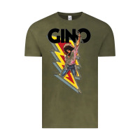 Vintage Olive Gino time basketball Vintage Tee - DesignPulse