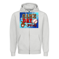 Dove Grey game day vibes mouse pad Zipper Hoodie - BundleAndBundleShop