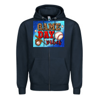 Navy game day vibes mouse pad Zipper Hoodie - BundleAndBundleShop
