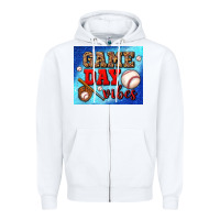 White game day vibes mouse pad Zipper Hoodie - BundleAndBundleShop