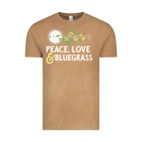 Vintage Camel peace , love & bluegrass   banjo nature vines illu Vintage Tee - DesignPulse