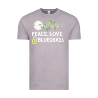 Vintage Zinc peace , love & bluegrass   banjo nature vines illu Vintage Tee - DesignPulse