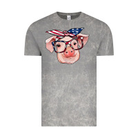 Cloud Rock american flag with pig Vintage Tee - RanaPortraitStore