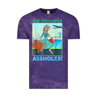 Cloud Purple see you later assholes t shirt Vintage Tee - DesignPulse
