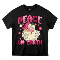 Black peace on earth Heavy Core Tee - MaliasSmallBusiness