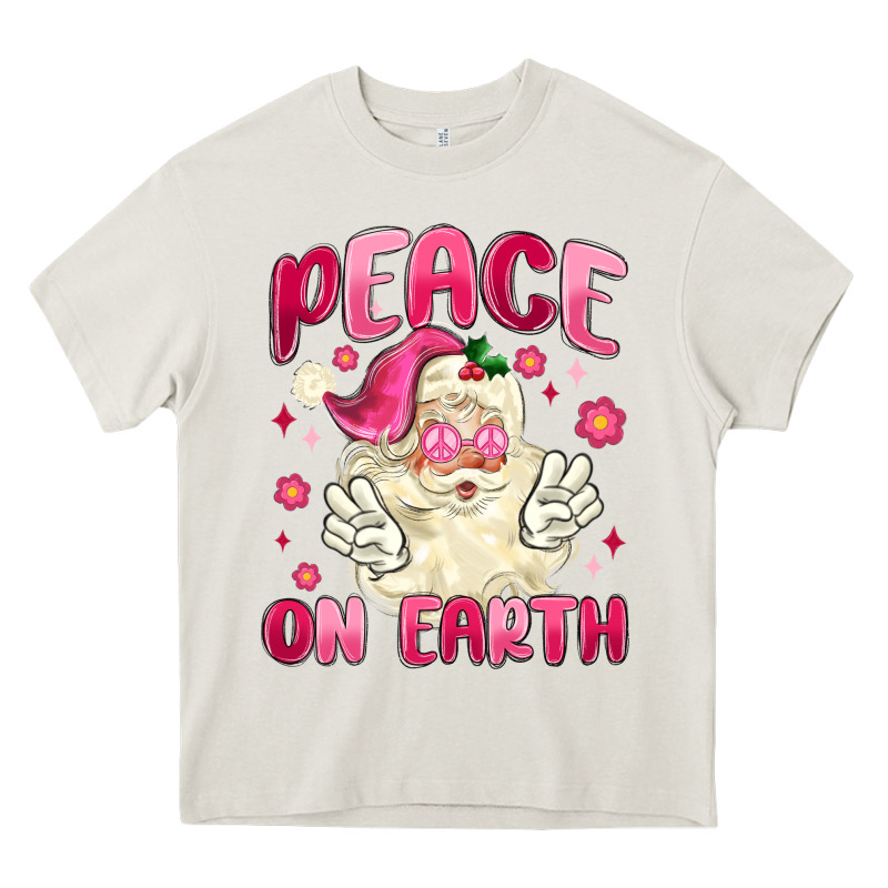 Peace On Earth Heavy Core Tee by MaliasSmallBusiness | Teevron