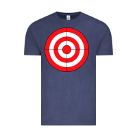 Vintage Denim bulls eye target lazy diy halloween costume darts shooting t shirt Vintage Tee - DesignPulse