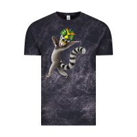 Cloud Black All Hail King Julien Vintage Tee - DesignPulse