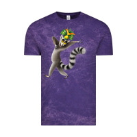 Cloud Purple All Hail King Julien Vintage Tee - DesignPulse