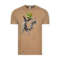 Vintage Coffee All Hail King Julien Vintage Tee - DesignPulse
