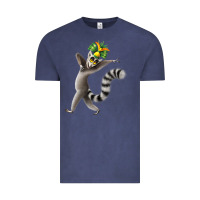 Vintage Denim All Hail King Julien Vintage Tee - DesignPulse