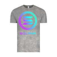 Cloud Rock solana crypto sol coin blockchain decentralized application long sleev Vintage Tee - DesignPulse
