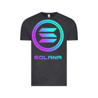 Vintage Black solana crypto sol coin blockchain decentralized application long sleev Vintage Tee - DesignPulse
