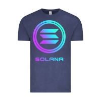 Vintage Denim solana crypto sol coin blockchain decentralized application long sleev Vintage Tee - DesignPulse