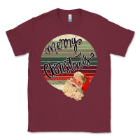 Burgundy Merry Christmas Vintage Retro Classic Tee - Bettercallsaul