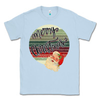 Dusty Blue Merry Christmas Vintage Retro Classic Tee - Bettercallsaul