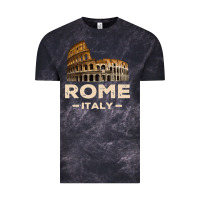 Cloud Black Cool Vintage Roma Italia Colosseum Souvenirs, Rome Italy Pullover Hood Vintage Tee - DesignPulse