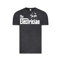 Vintage Black the electrician the godfather parody design hipste Vintage Tee - PixelWave