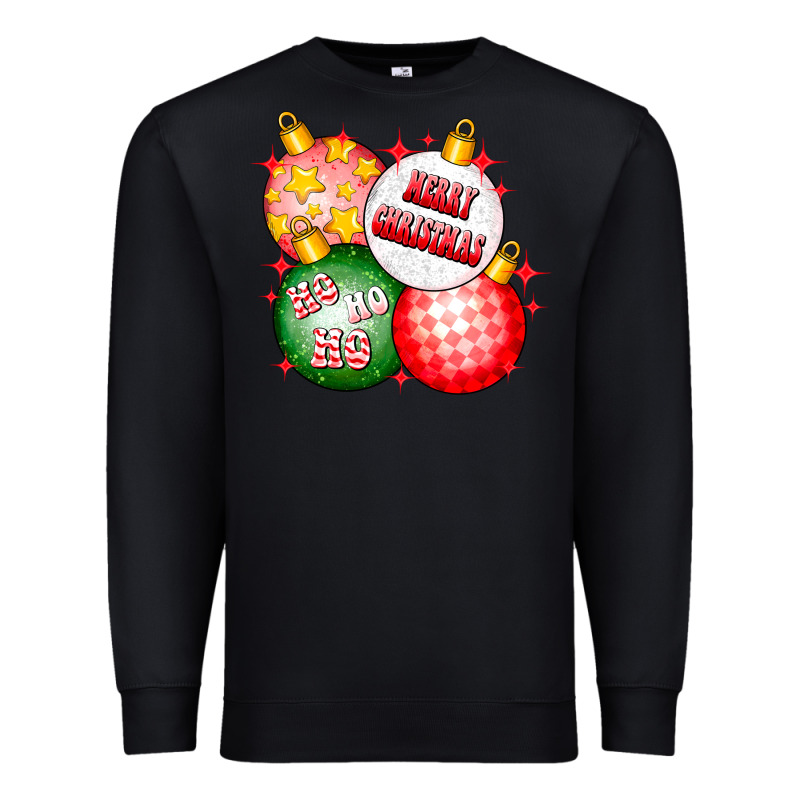 Merry Christmas Ball Premium Sweatshirt by CowhideDigitalArt | Teevron
