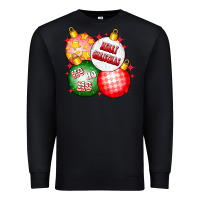 Black merry christmas ball Premium Sweatshirt - CowhideDigitalArt