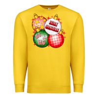 Lemon merry christmas ball Premium Sweatshirt - CowhideDigitalArt