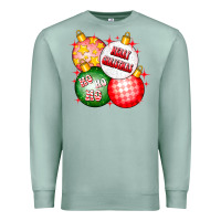 Seafoam merry christmas ball Premium Sweatshirt - CowhideDigitalArt