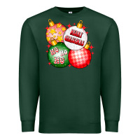 Sports Green merry christmas ball Premium Sweatshirt - CowhideDigitalArt