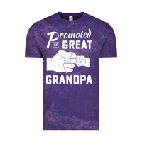 Cloud Purple Promoted to Great Grandpa Vintage Tee - PixelWave