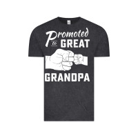 Vintage Black Promoted to Great Grandpa Vintage Tee - PixelWave