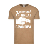 Vintage Coffee Promoted to Great Grandpa Vintage Tee - PixelWave