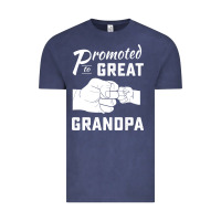 Vintage Denim Promoted to Great Grandpa Vintage Tee - PixelWave
