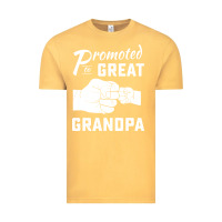 Vintage Mustard Promoted to Great Grandpa Vintage Tee - PixelWave