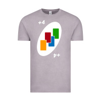 Vintage Zinc Uno Card Game Draw Four Vintage Tee - PixelWave