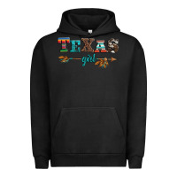 Pigment Black texas girl serape turquoise leopard cowhide arrow Urban Hoodie - Artiststas
