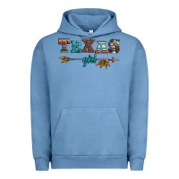 Pigment Pebble Blue texas girl serape turquoise leopard cowhide arrow Urban Hoodie - Artiststas