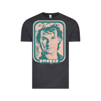 Vintage Black patrick swayze retro 80s fan aesthetic design Vintage Tee - PixelWave