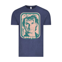 Vintage Denim patrick swayze retro 80s fan aesthetic design Vintage Tee - PixelWave