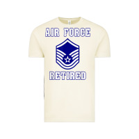 Vintage Arctic military master sergeant air force retired t shirt Vintage Tee - PixelWave