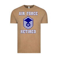 Vintage Coffee military master sergeant air force retired t shirt Vintage Tee - PixelWave