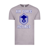 Vintage Zinc military master sergeant air force retired t shirt Vintage Tee - PixelWave